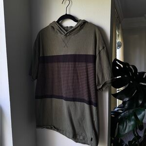 Express Olive and Black Men's Hoodie